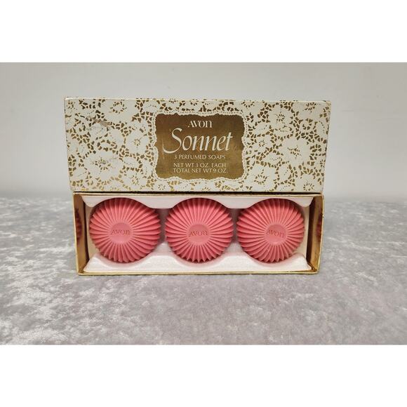 NWB Avon Sonnet 3 Perfumed Soaps - Picture 2 of 4